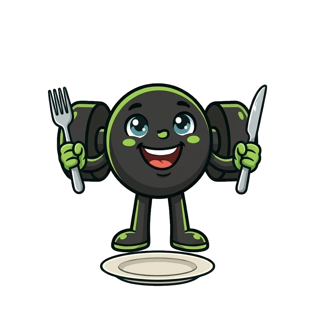 FitSync mascot holding a healthy plate